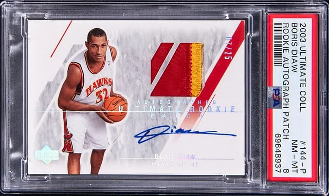 2003-04 Upper Deck Ultimate Collection Boris Diaw Patch Autograph (RPA) #144-P card image