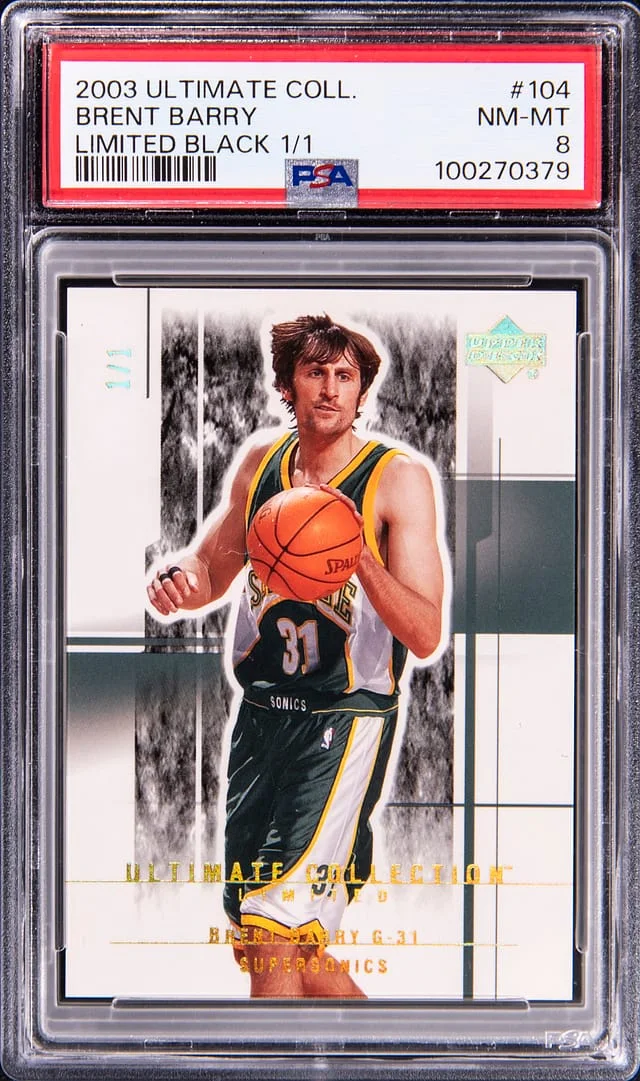2003-04 Upper Deck Ultimate Collection Brent Barry Limited Black #104 card image