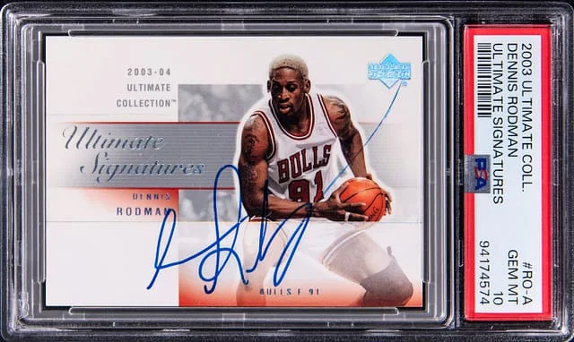 2003-04 Upper Deck Ultimate Collection Dennis Rodman Ultimate Signatures #RO-A card image