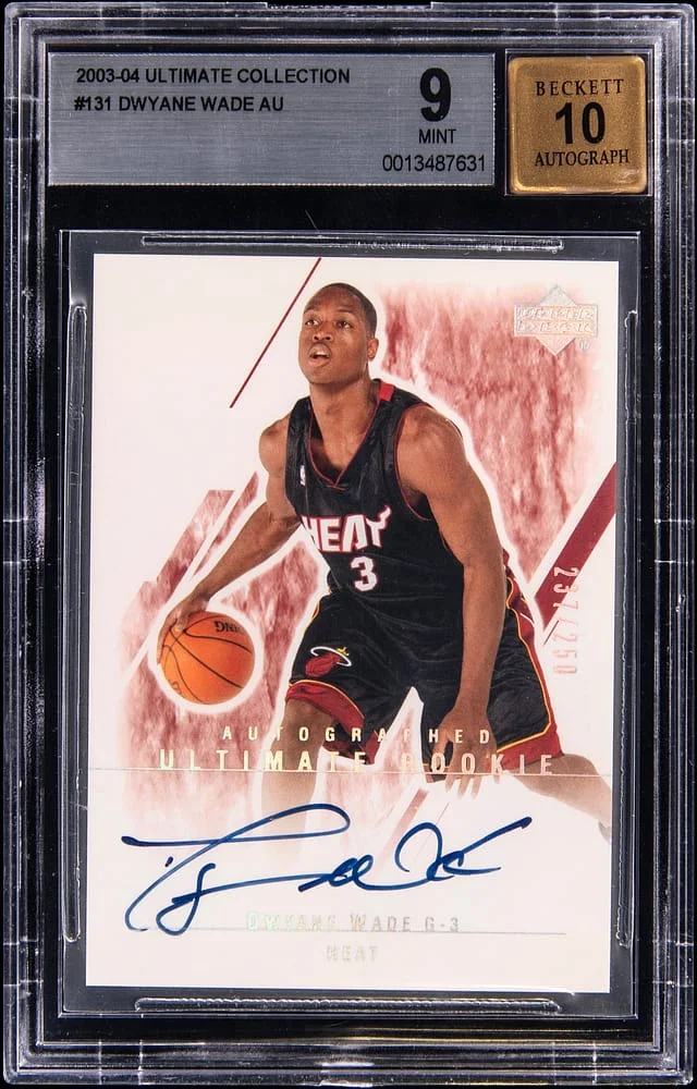 2003-04 Upper Deck Ultimate Collection Dwyane Wade Autograph #131 card image