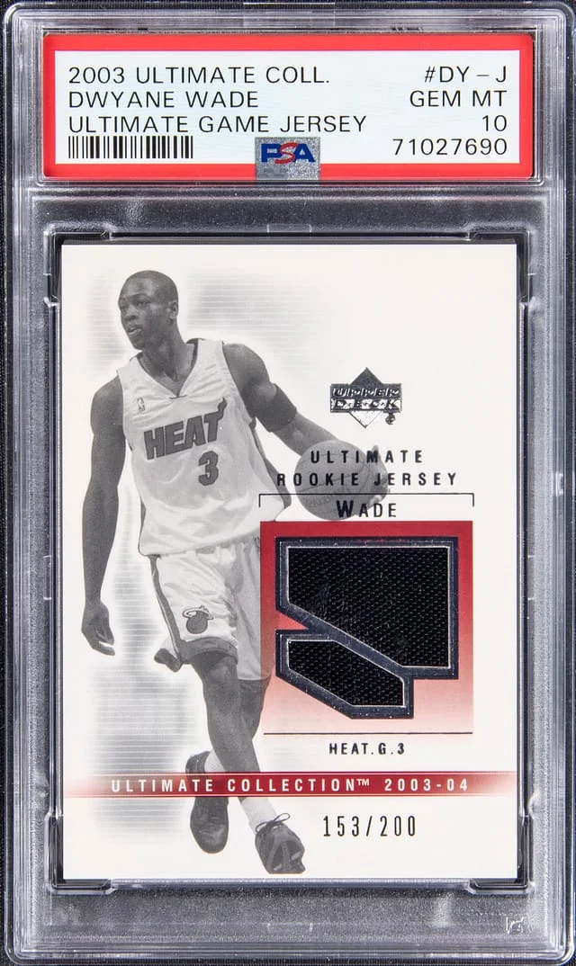 2003-04 Upper Deck Ultimate Collection Dwyane Wade Ultimate Game Jersey #DY-J card image