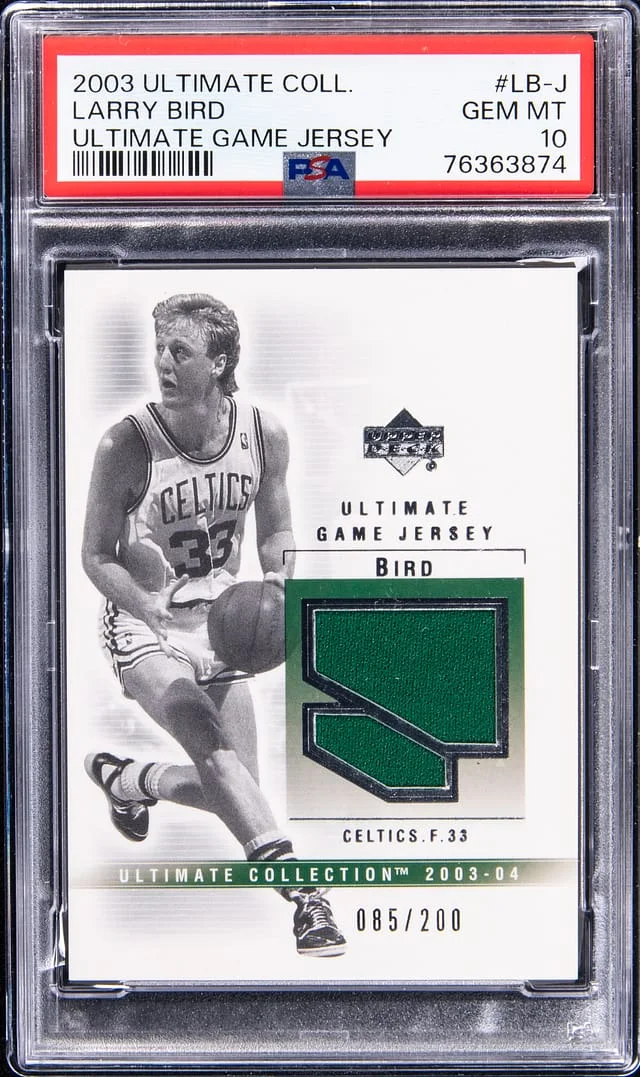 2003-04 Upper Deck Ultimate Collection Larry Bird Ultimate Game Jersey #LB-J card image