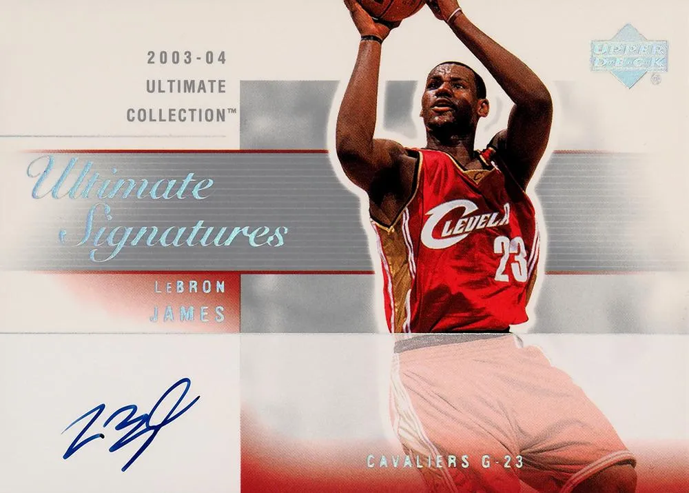2003-04 Upper Deck Ultimate Collection Lebron James Signatures #LJ-A card image