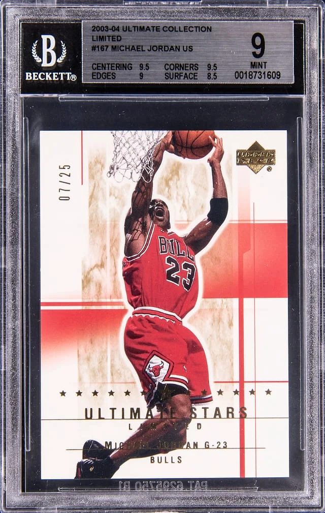 2003-04 Upper Deck Ultimate Collection Michael Jordan Limited #167 card image