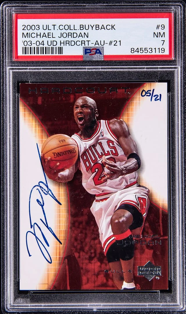 2003-04 Upper Deck Ultimate Collection Michael Jordan Buyback '03-04 Hardcourt Autograph #BB-MJ card image