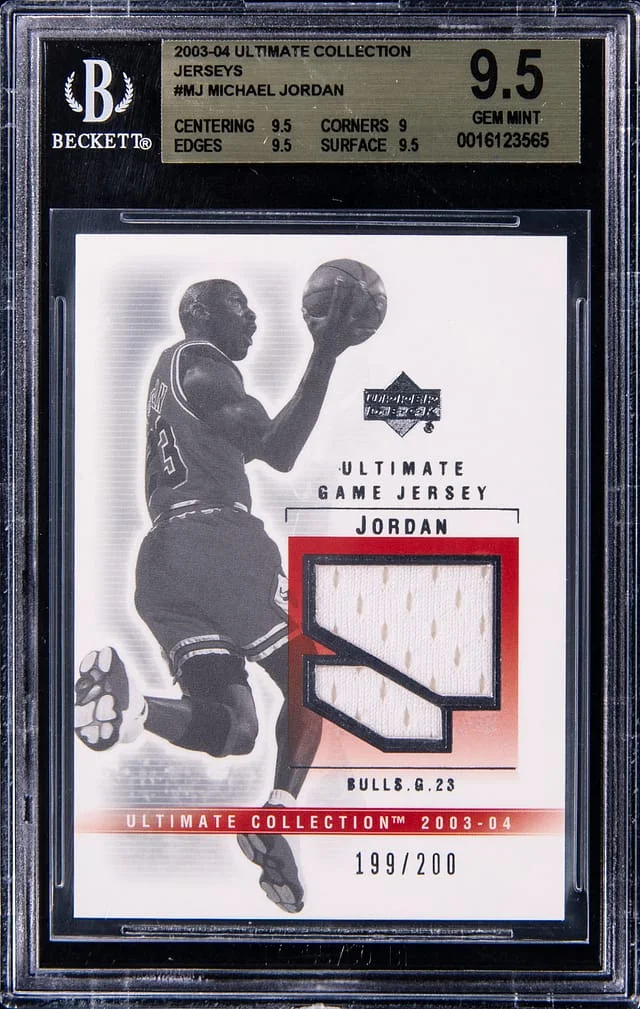 2003-04 Upper Deck Ultimate Collection Michael Jordan Game-Used Ultimate Game Jersey #MJ-J card image