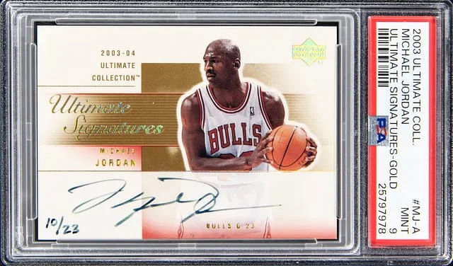 2003-04 Upper Deck Ultimate Collection Michael Jordan Ultimate Signatures Gold #MJ-A card image