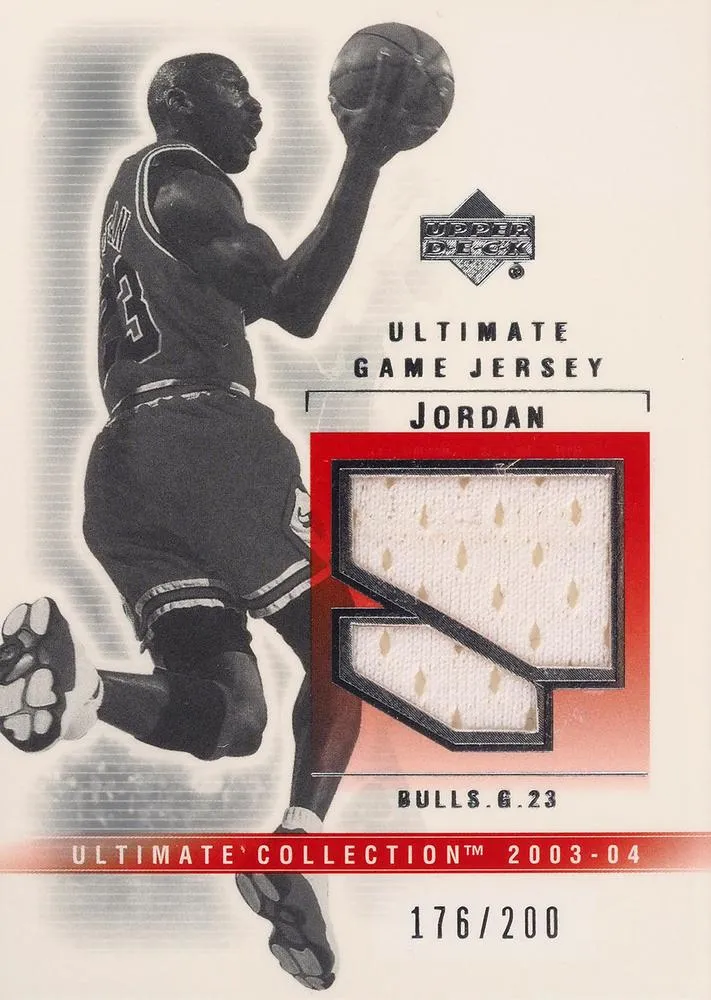 2003-04 Upper Deck Ultimate Collection Michael Jordan Jerseys #MJ-J card image