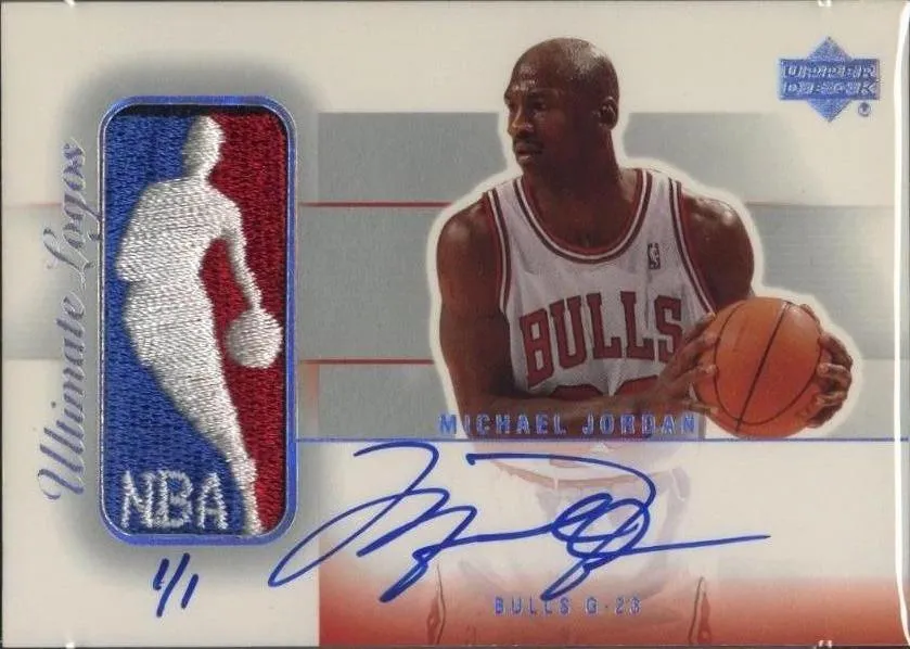 2003-04 Upper Deck Ultimate Collection Michael Jordan Signatures Logos #MJ-L card image
