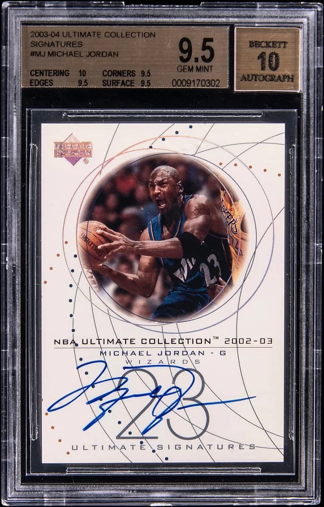 2003-04 Upper Deck Ultimate Collection Michael Jordan Ultimate Signatures #MJ-S card image