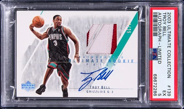 2003-04 Upper Deck Ultimate Collection Troy Bell Autograph Limited #139 card image