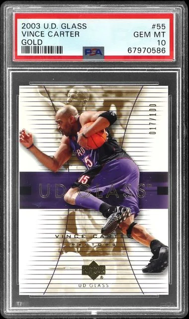 2003-04 Upper Deck Vince Carter Glass Gold #55 card image