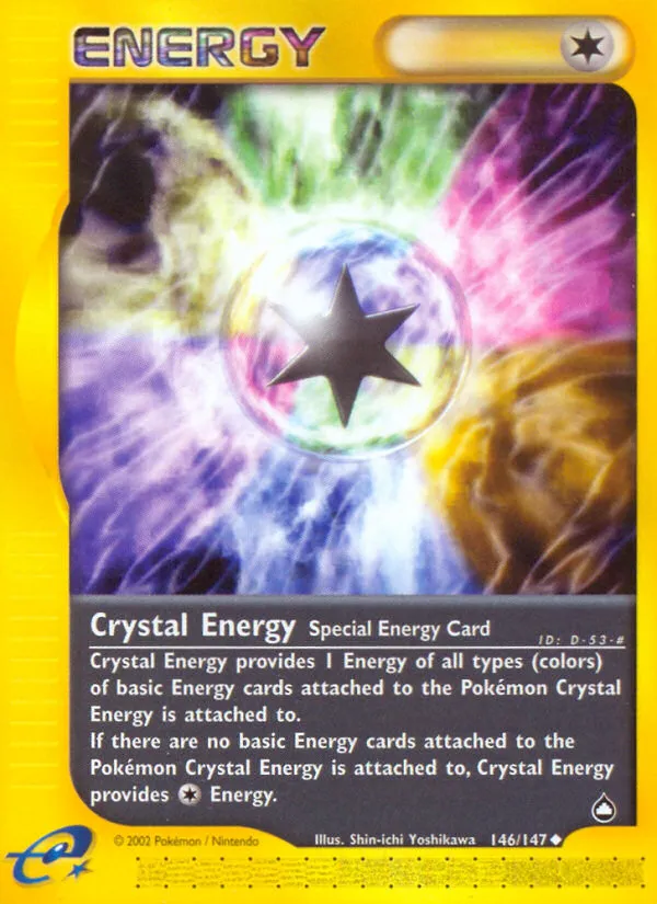 2003 Aquapolis Crystal Energy #146/147 Uncommon card image