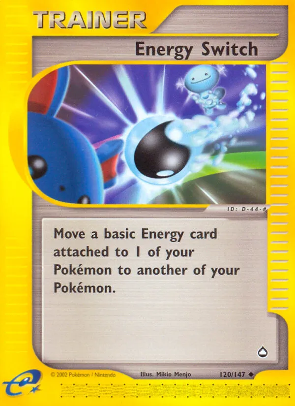 2003 Aquapolis Energy Switch Uncommon #120/147 Uncommon card image