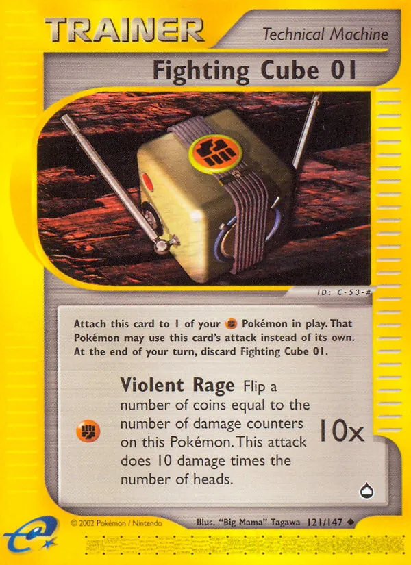 2003 Aquapolis Fighting Cube 01 Uncommon #121/147 Uncommon card image