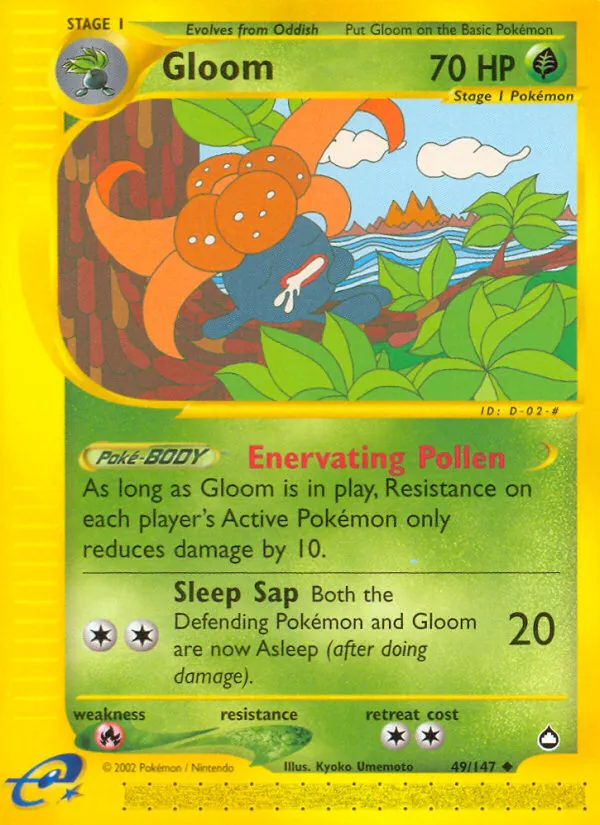 2003 Aquapolis Gloom Uncommon #049/147 Uncommon card image