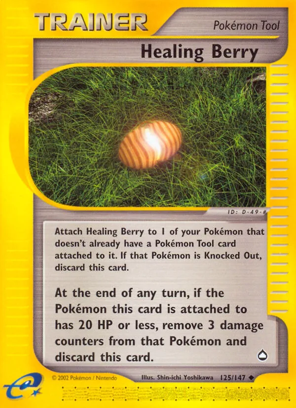 2003 Aquapolis Healing Berry #125/147 Uncommon card image