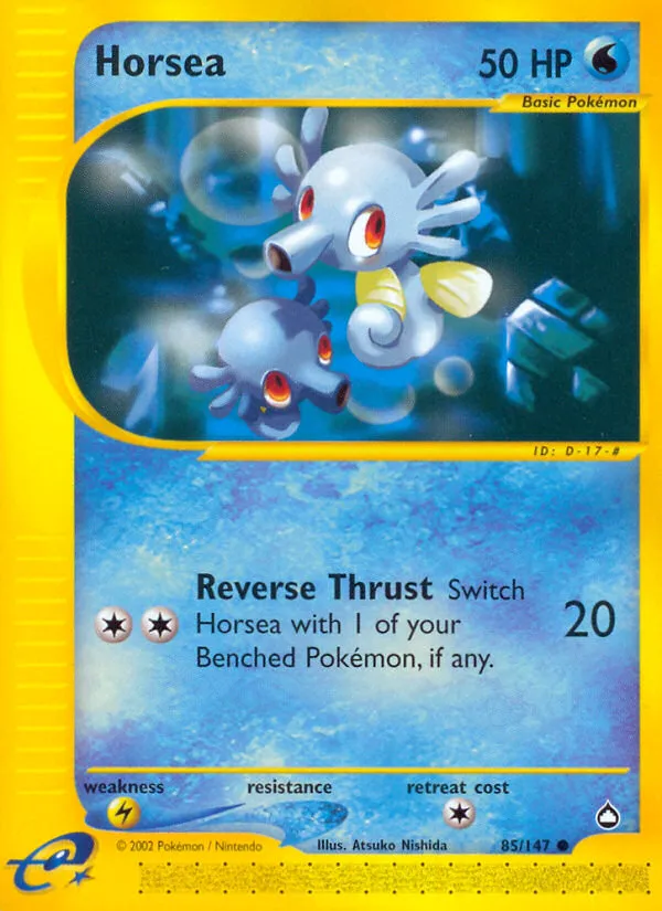 2003 Aquapolis Horsea #085/147 Common card image