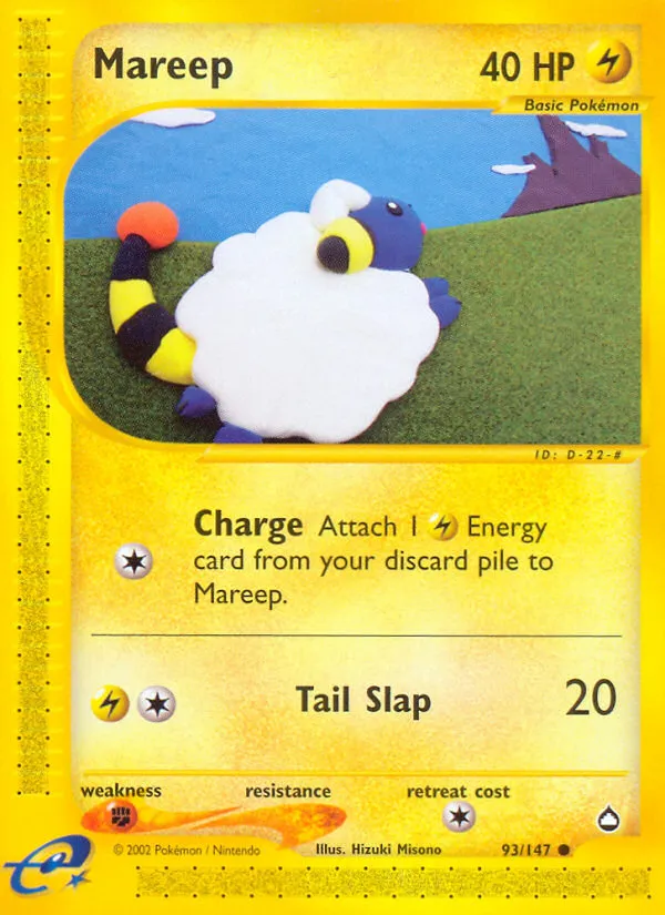 2003 Aquapolis Mareep Common #093/147 Common card image