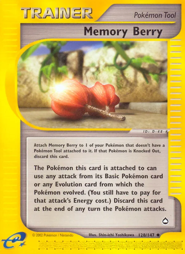2003 Aquapolis Memory Berry Uncommon #128/147 Uncommon card image