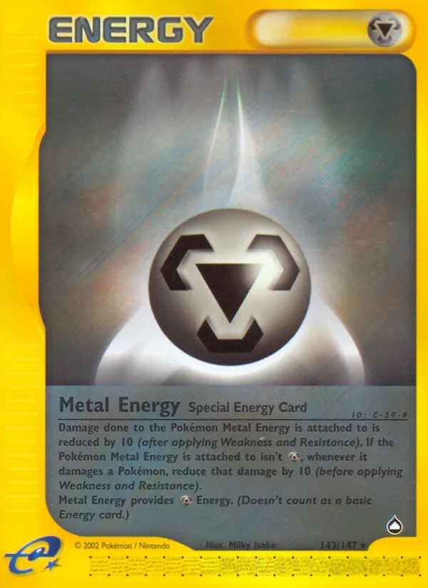 2003 Aquapolis Metal Energy #143/147 Rare card image