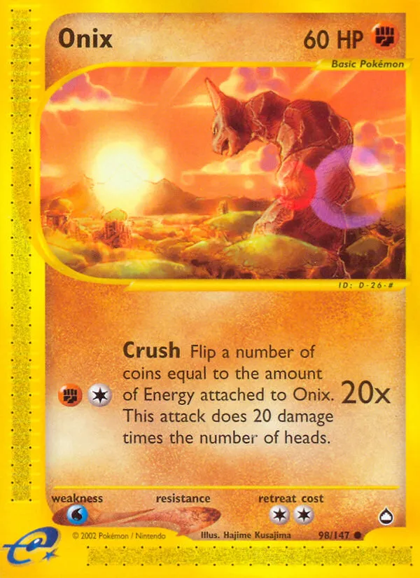 2003 Aquapolis Onix Common #098/147 Common card image