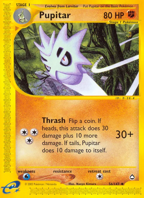 2003 Aquapolis Pupitar Uncommon #056/147 Uncommon card image