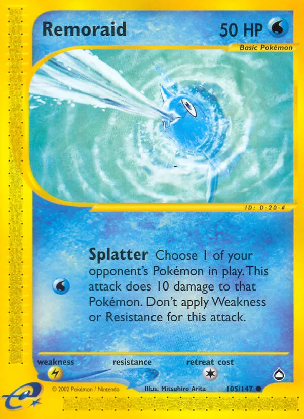 2003 Aquapolis Remoraid Common #105/147 Common card image