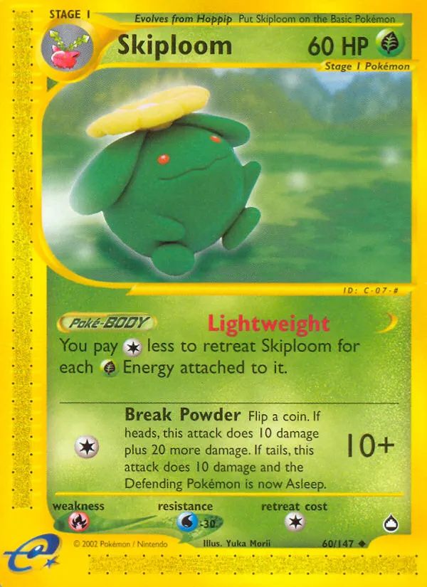 2003 Aquapolis Skiploom Uncommon #060/147 Uncommon card image