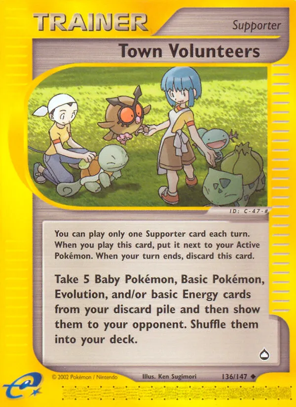 2003 Aquapolis Town Volunteers #136/147 Uncommon card image