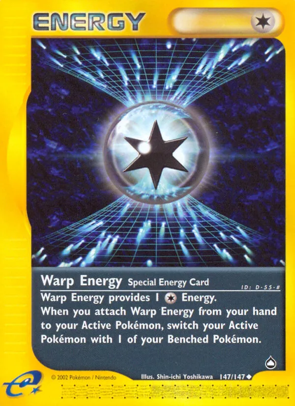 2003 Aquapolis Warp Energy #147/147 Uncommon card image