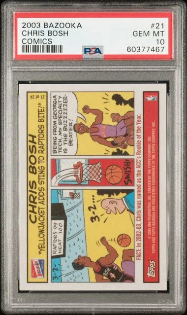 2003 Bazooka Comics Chris Bosh #21 card image
