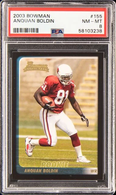 2003 Bowman Anquan Boldin #155 card image