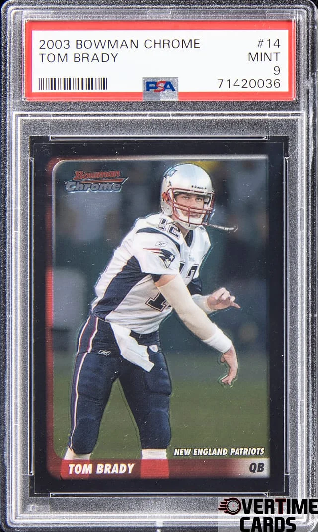 2003 Bowman Chrome Tom Brady #14 card image