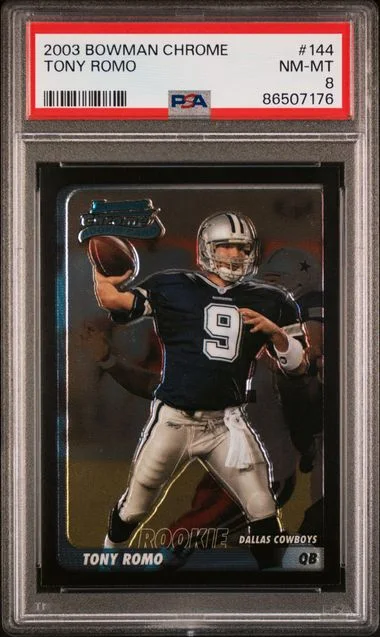 2003 Bowman Chrome Tony Romo #144 card image