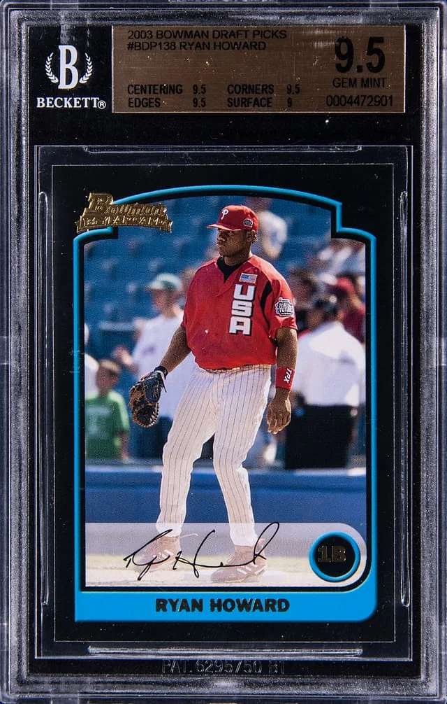 2003 Bowman Draft Picks Ryan Howard #BDP138 card image