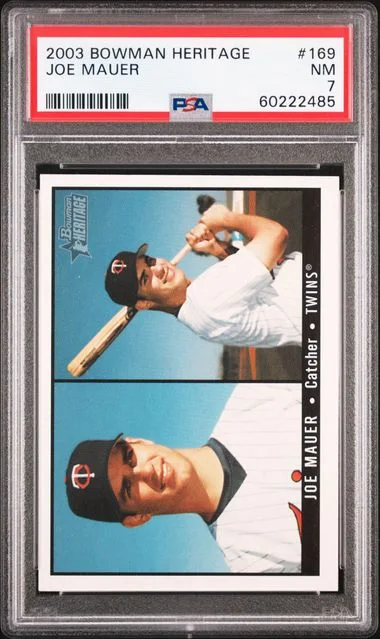 2003 Bowman Joe Mauer Heritage #169 card image