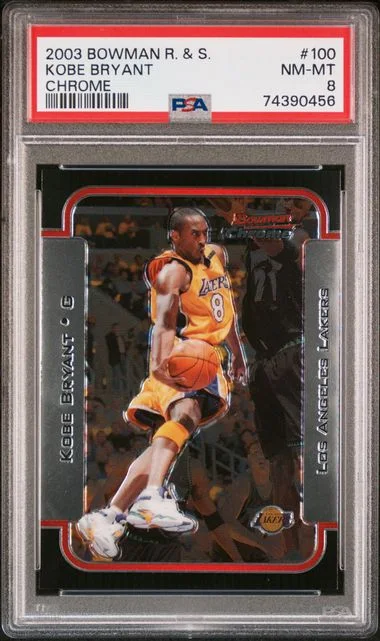 2003 Bowman Kobe Bryant Rookies & Stars Chrome #100 card image