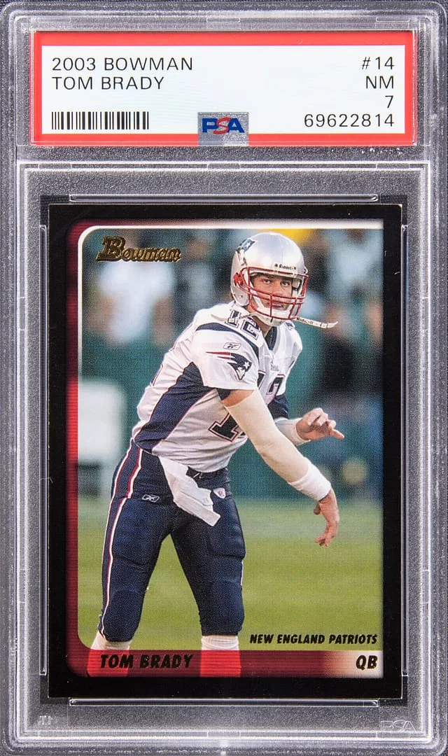 2003 Bowman Tom Brady #14 card image