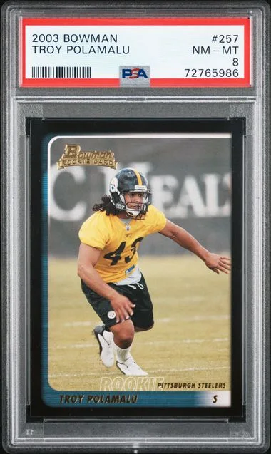 2003 Bowman Troy Polamalu #257 card image
