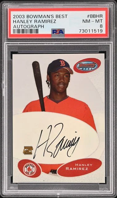 2003 Bowman's Best Hanley Ramirez Autograph #BB-HR card image