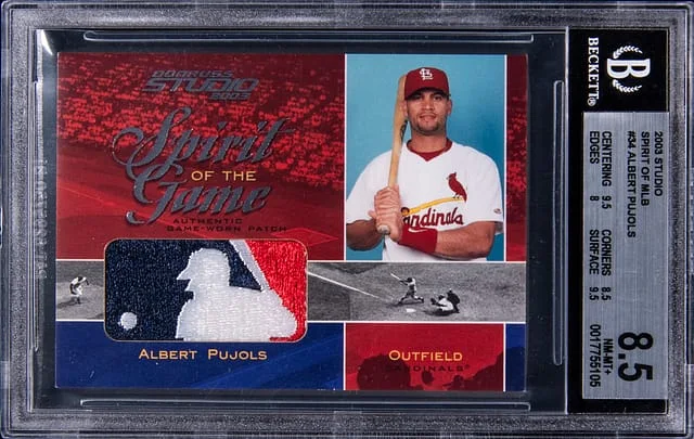 2003 Donruss Albert Pujols MLB Logo Studio Spirit of MLB #34 card image