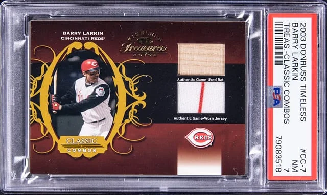 2003 Donruss Barry Larkin Timeless Treasures Classic Combos #CC-7 card image