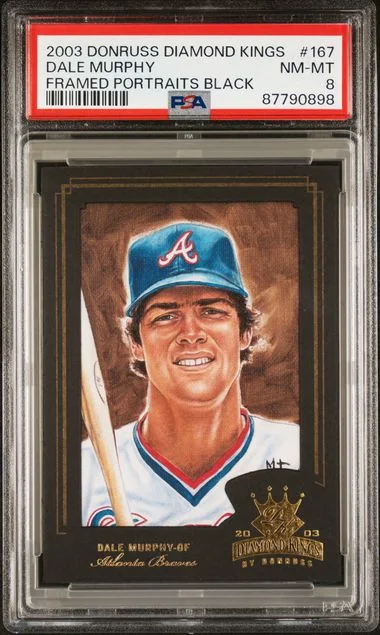 2003 Donruss Diamond Kings Dale Murphy Framed Portraits Black #167 card image