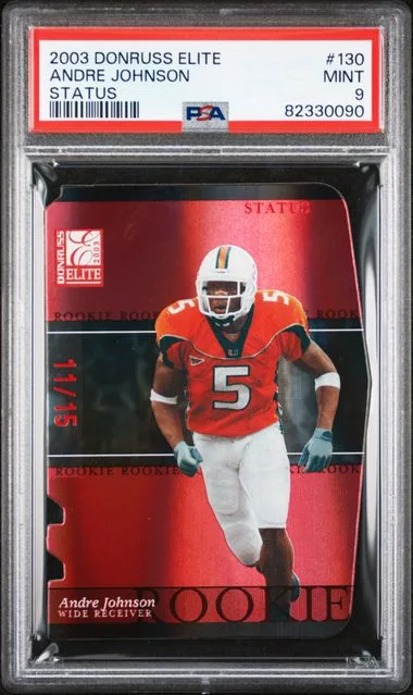 2003 Donruss Elite Andre Johnson Status #130 card image