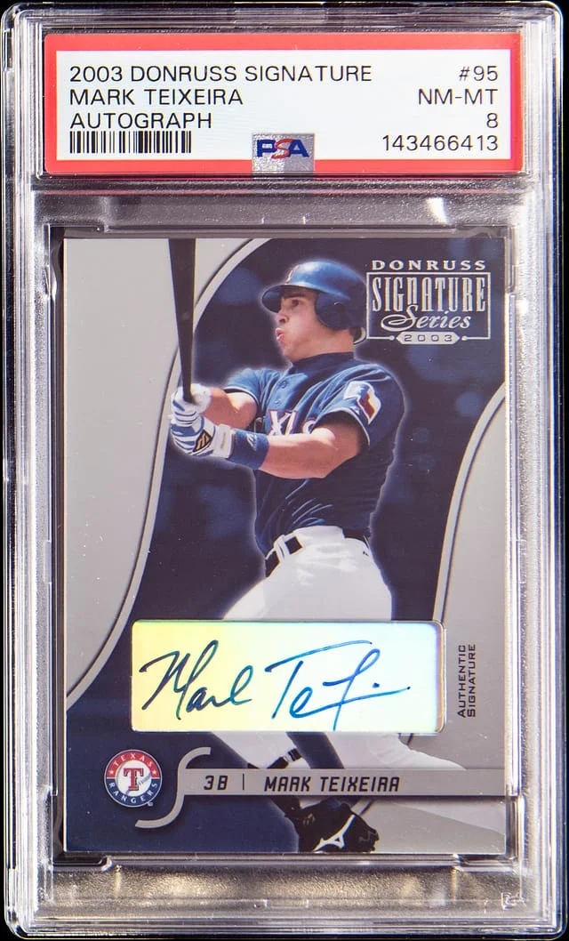 2003 Donruss Mark Teixeira Signature Autograph #95 card image