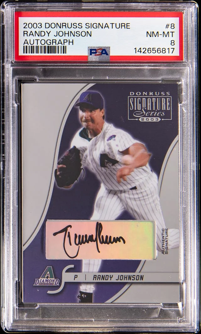 2003 Donruss Randy Johnson Signature Autographs #8 card image