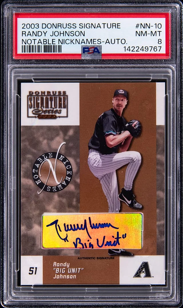 2003 Donruss Randy Johnson Signature Notable Nicknames Autograph #NN-10 card image