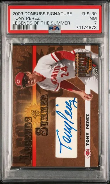 2003 Donruss Tony Perez Signature Legends Of The Summer #LS-39 card image