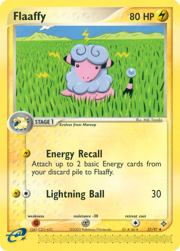 2003 Dragon Flaaffy Uncommon #27/97 Uncommon card image